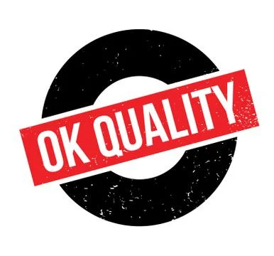 Ok Quality rubber stamp Ilustración de archivo