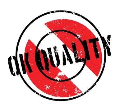 Ok Quality rubber stamp Ilustración de archivo