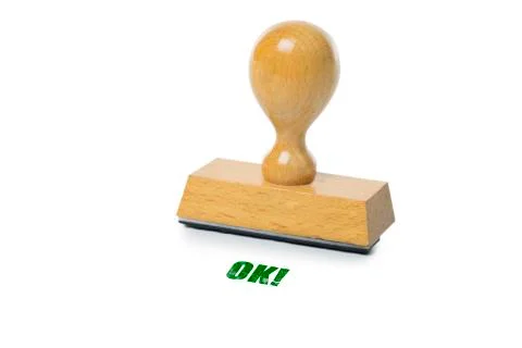 Ok Rubber Stamp Stock Photos