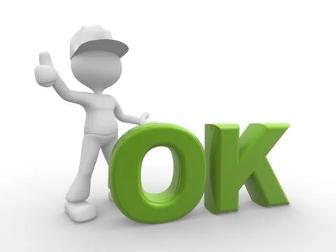 Ok sign Stock Illustration