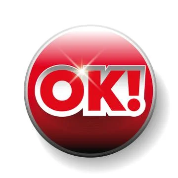 OK sign letteging vector Stock Illustration