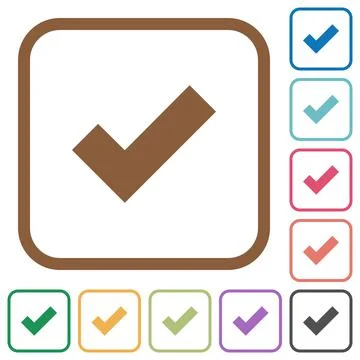 Ok simple icons Stock Illustration