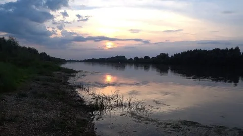 Oka River Stock Footage 81672116