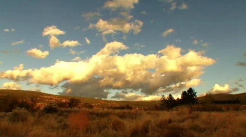 Okanagan cloud sky timelapse 01 Stock Footage