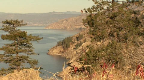 Okanagan lake 01 Stock-Footage 281807