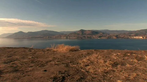 Okanagan lake 02 Stock Footage