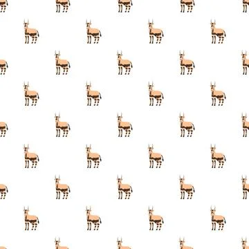 Okapi animal pattern seamless digital background Illustrazione stock