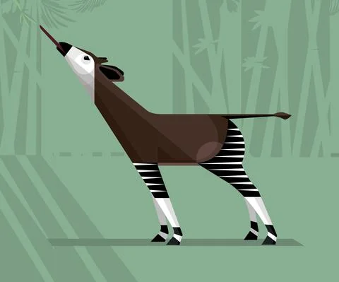 Okapi Stock Illustration