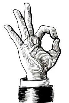 Okay gesture Stock Illustration