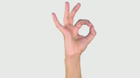 Okay Hand Video stock 11889345