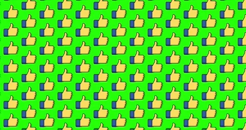 Like okay thumbs up emoji animated pattern motion graphics background. over.. Stock Footage 224364588