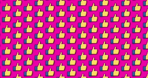 Like okay thumbs up emoji animated pattern motion graphics background. over.. Stock Footage 224364808