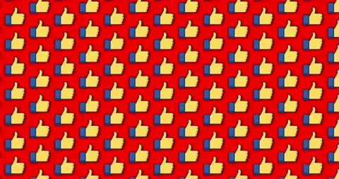 Like okay thumbs up emoji animated pattern motion graphics background. over.. Vídeos de archivo 224364825