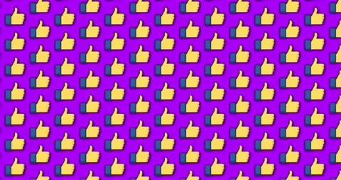 Like okay thumbs up emoji animated pattern motion graphics background. over.. 스톡 동영상 224364829