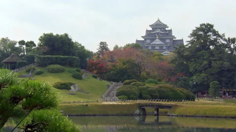 Okayama castle Video stock 45425291