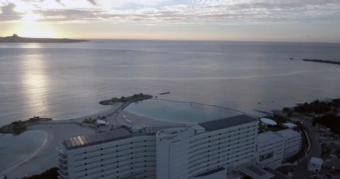 Okinawa, Emerald Beach Structures  스톡 동영상 96035843