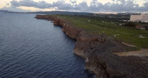 Okinawa, Lighthouse- Cliffs 스톡 동영상 95998293