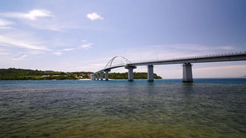 Okinawa Sesoko Bridge Bread Video Stock Footage 332974286