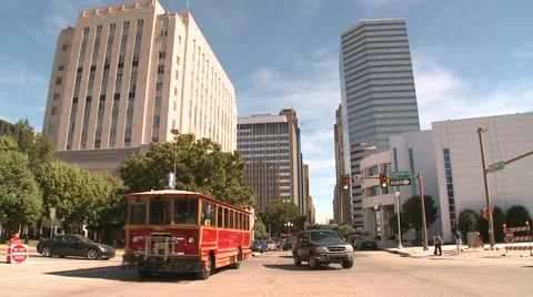 Oklahoma City intersection Stock Footage 1017315