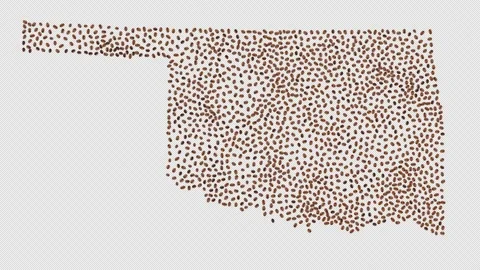 Oklahoma Coffee Beans Video stock 147906197