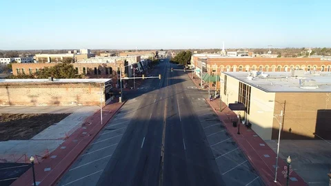 Oklahoma- Duncan overhead 2 Stock Footage 129316926