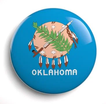 Oklahoma flag Stock Illustration