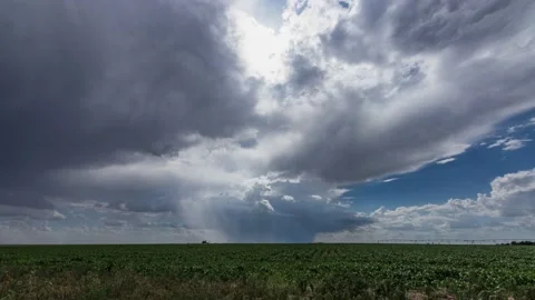 Oklahoma High Plains Thunderstorm Time Lapse Video stock 203862862