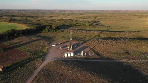 Oklahoma Oil Drilling Stock Footage 333333393