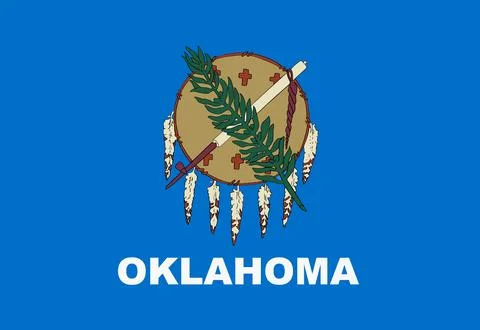 Oklahoma State Flag background illustration Stock Illustration