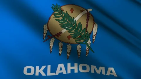 Oklahoma State Flag Stock Footage 276105440