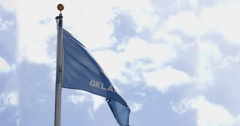 Oklahoma State Flag Stock Footage 285279742