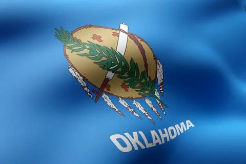 Oklahoma State flag Stock Illustration