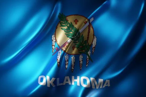 Oklahoma State flag Stock Illustration