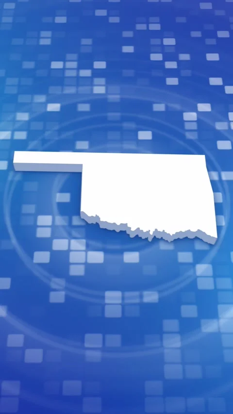 Oklahoma State Map Intro Stock Footage 260129885