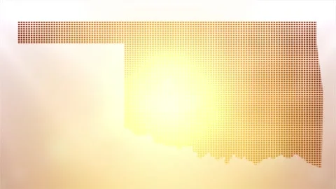 Oklahoma State Map Opener Stock Footage 247907943