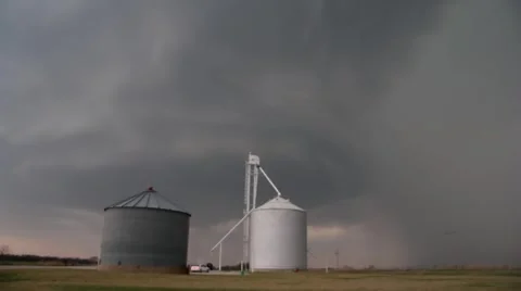 Oklahoma Supercell Thunderstorm Rotating Updraft 库存影片 2758039