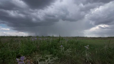 Oklahoma Thunderstorm Time Lapse Video stock 203862851