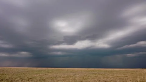 Oklahoma Thunderstorm Time Lapse High Plains 4k Video stock 249367580