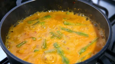 Okra and Moringa seeds Vídeo Stock 66760988