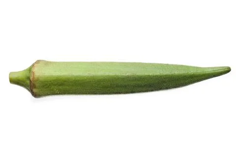 Okra isolated Stock Photos