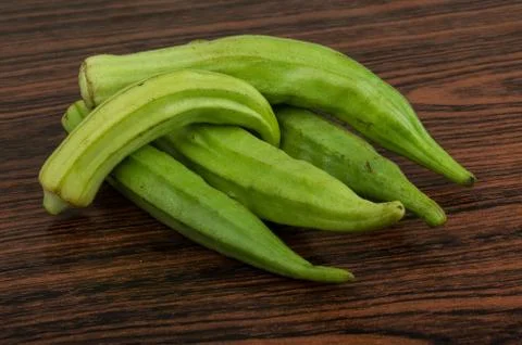 Okra vegetables Stock Photos