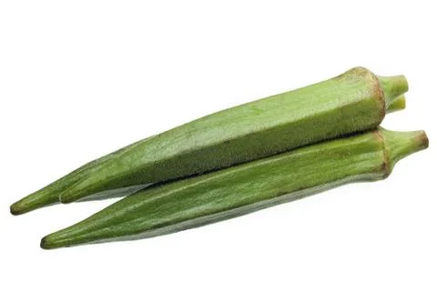 Okras isolated Stock Photos