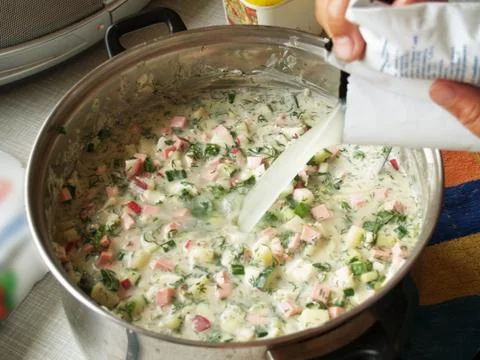 Okroshka Stock Photos
