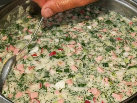 Okroshka Stock Photos