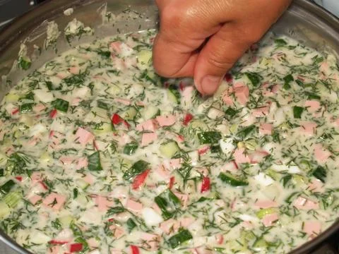 Okroshka Stock Photos