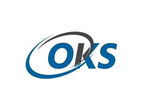 OKS creative logo design vector illustration イラスト素材