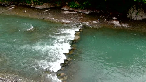 Oktama River Stream Stock Footage 332886849