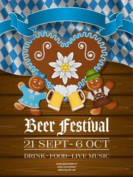 Oktober party flyer Stock Illustration