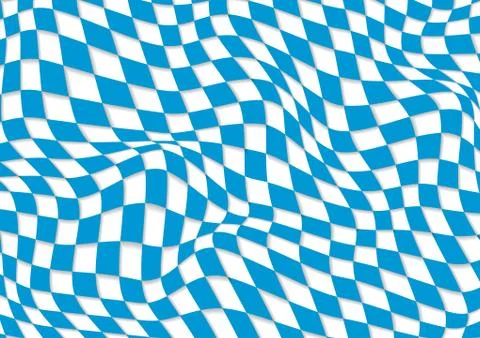 Oktoberfest abstract geometric wavy pattern Stock Illustration