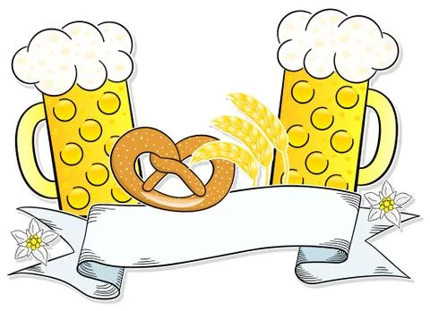 Oktoberfest background with copy space Stock-Illustration